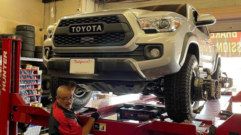 Toyota Tacoma Wheel Alignment by Technician